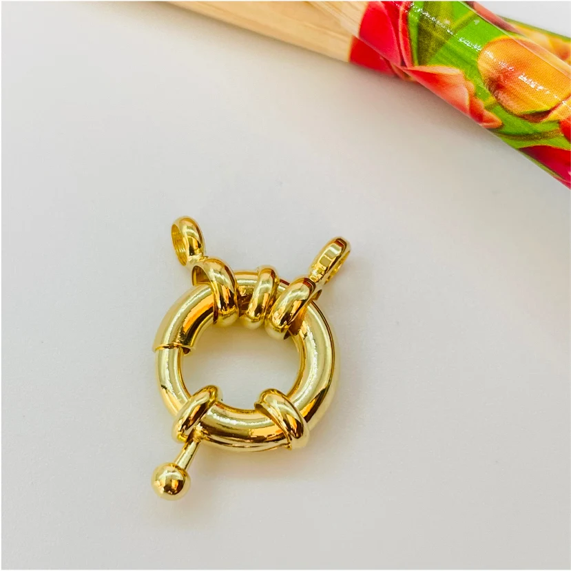 AO45 Broche Timon L 15 mm Accesorio Baño Oro 100007