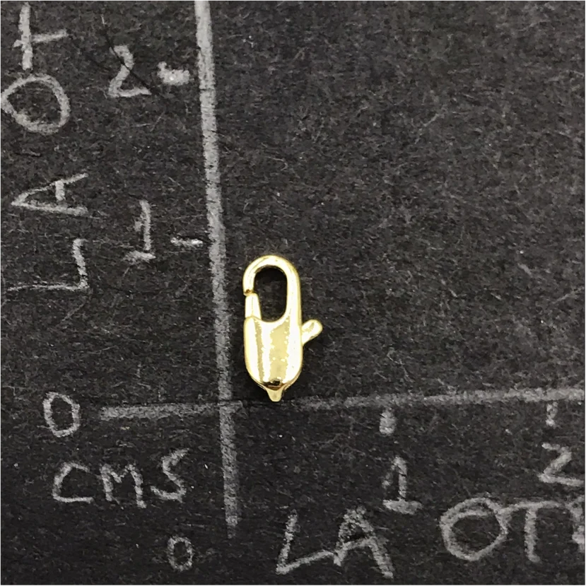 AO65 Mosquetón Rectangular 8 mm Accesorio Baño Oro 100007