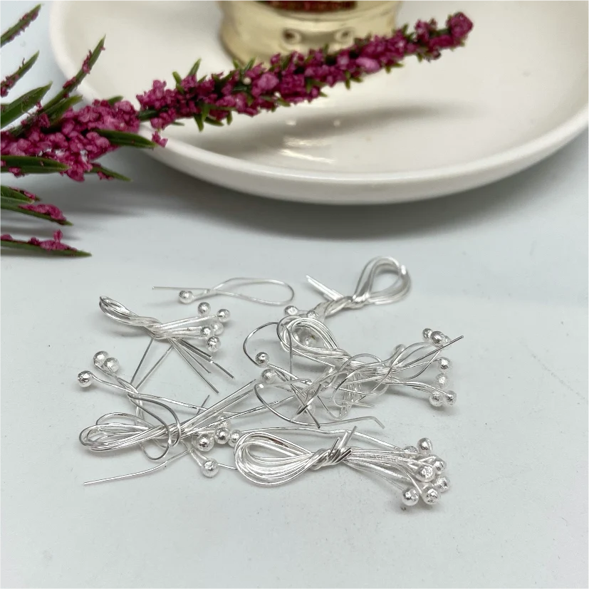 AP67 Vástago 47 mm Bolita diá. 2 mm Accesorio Baño Plata 100012