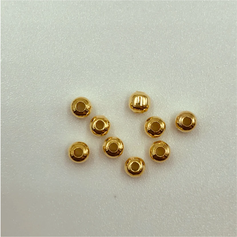 MO23 Bolita 3.5 mm Perforación 1.5 mm Accesorio Baño Oro 100012