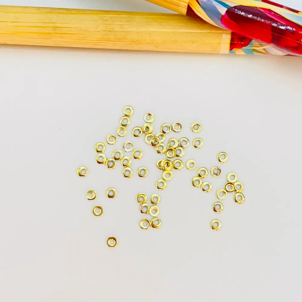 MO35 Argollita Plana 2 x 1 mm Accesorio Baño Oro 100012