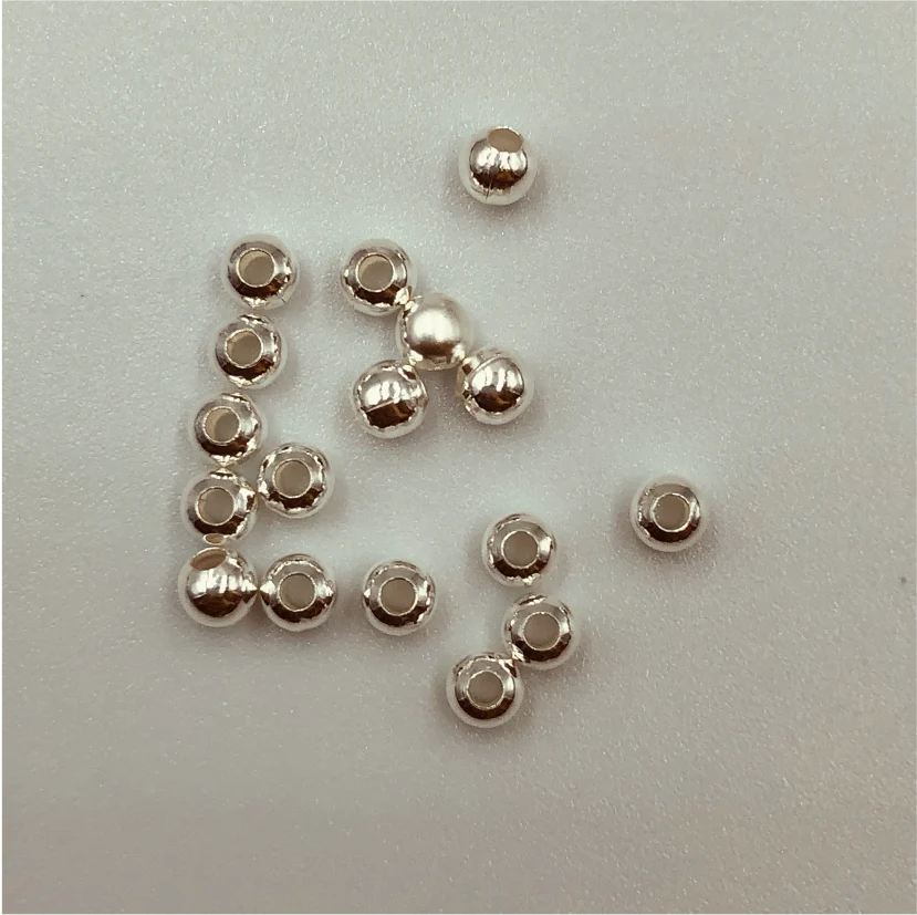 MP09 Bolita 3.5 mm Perforación 1.5 mm Accesorio Baño Plata 100012