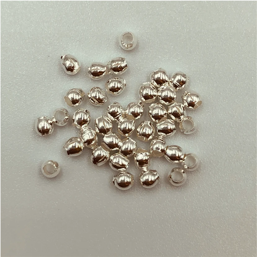 MP10 Bolita 2.5 mm Perforación grande 1.5 mm Accesorio Baño Plata 100012