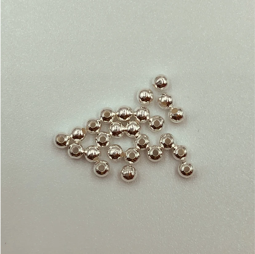 MP11 Bolita 2.5 mm Perforación pequeñ 1.1 mm Accesorio Baño Plata 100012