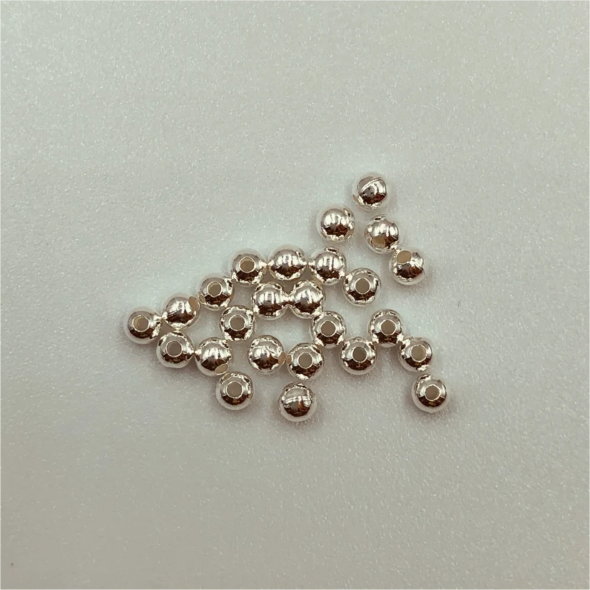 MP13 Bolita 3 mm Perforación 1.2 mm Accesorio Baño Plata 100012