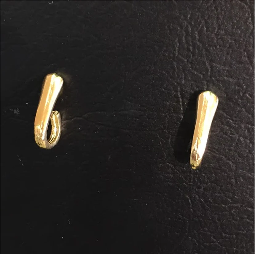 BO03 7 x 19 mm tipo argolla Base Aro Baño Oro 100013