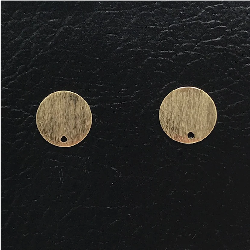 BO59 Base de Aro diá. 10 mm Perforación inferior Base Aro Baño Oro 100015