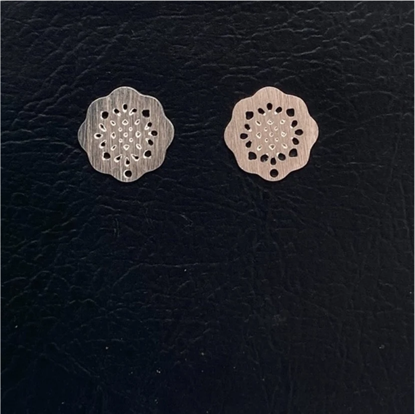 BP65 Base Flor Calada Borde 13 mm Base Aro Baño Plata 100015