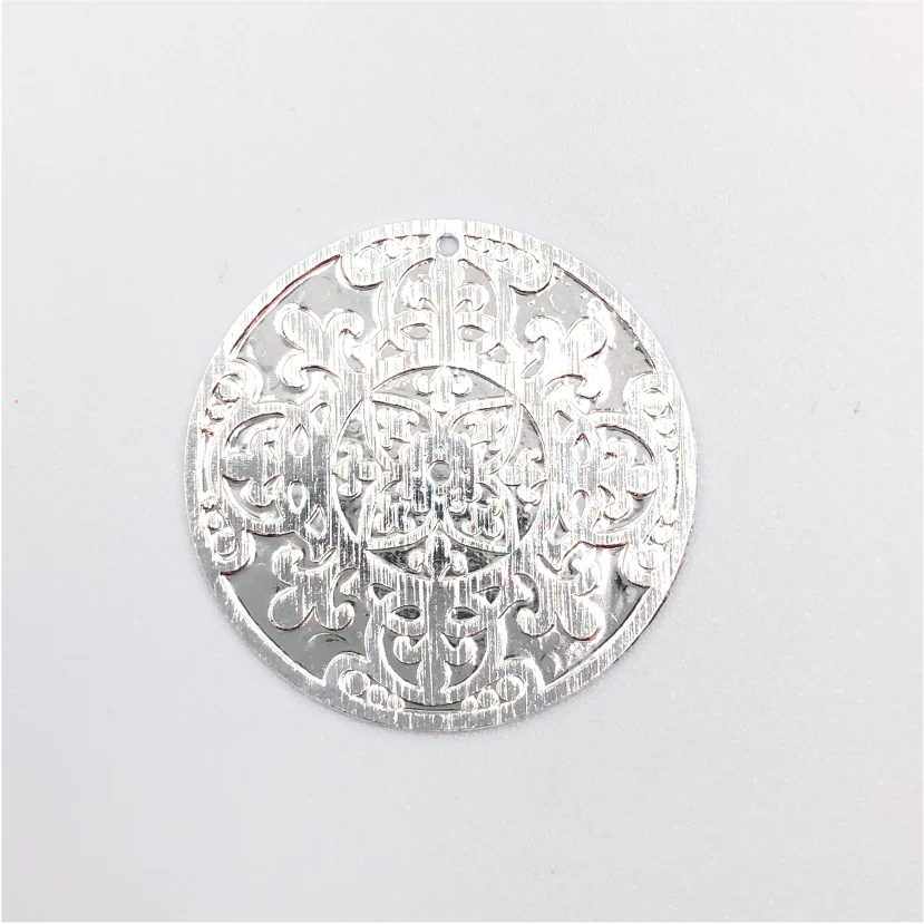 FP408 25 mm (1 perforación) Figura Baño Plata 100015