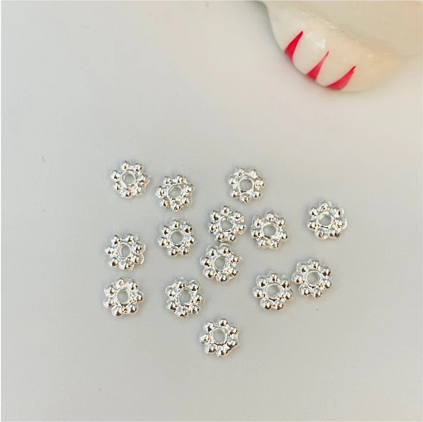 MP36 Mostacilla Separador Florcita 4 mm Accesorio Baño Plata 100018