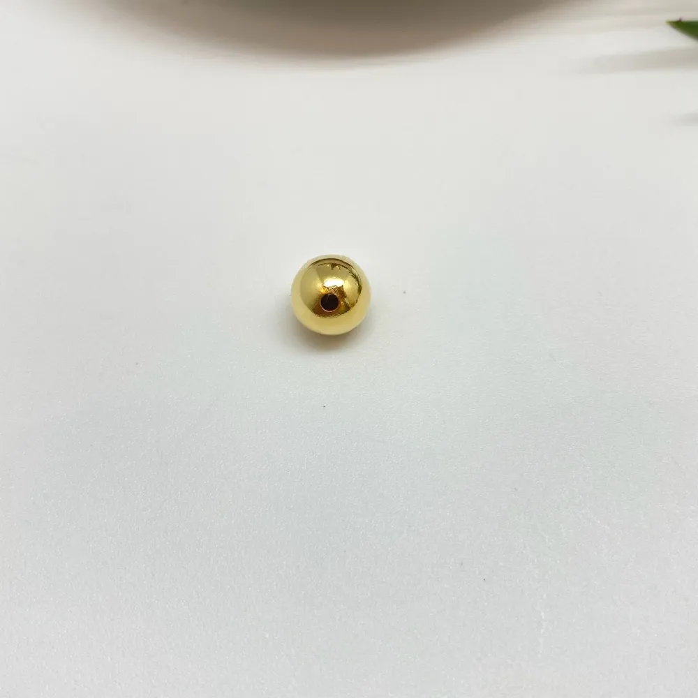 MO49 Bolita 8 mm Perforación 2 mm Accesorio Baño Oro 100020