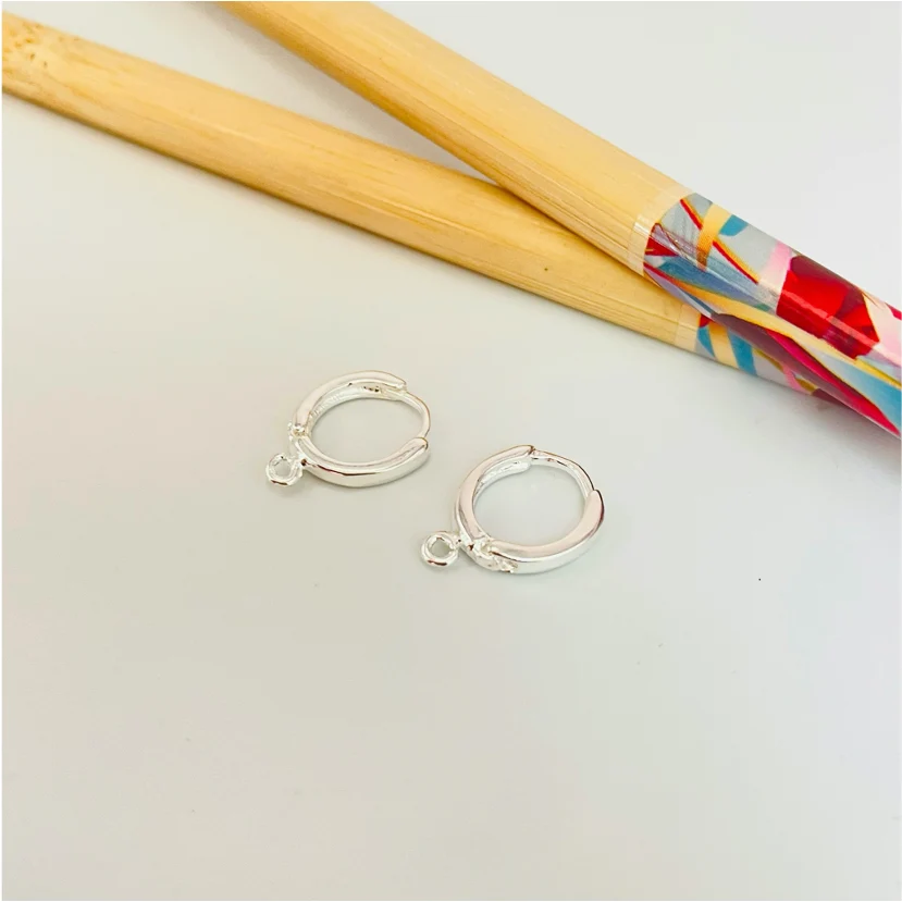AP119 Argolla Lisa 10 x 2 mm con argollita Accesorio Baño Plata 100023