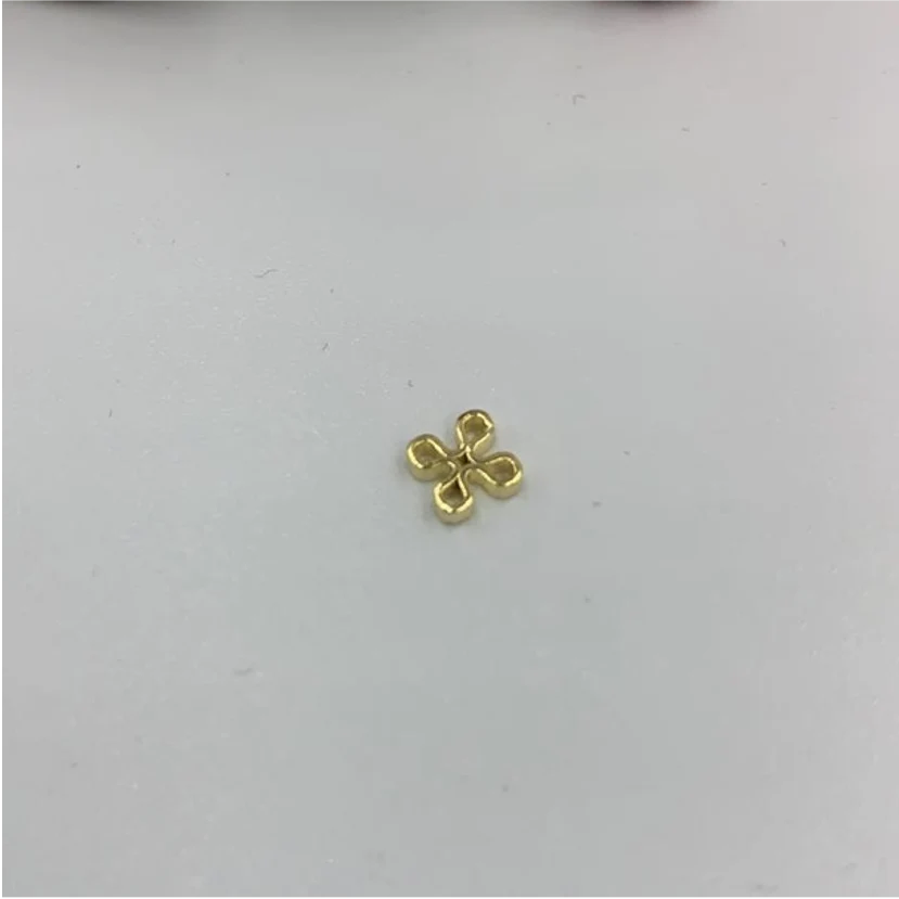 FO456 Trébol 4 Puntas (Tipo Mostacilla) Accesorio Baño Oro 100027