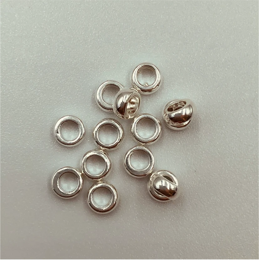MP23 Argollita Cerrada Dí. 4 Espesor 2 mm tipo Donut Accesorio Baño Plata 100027