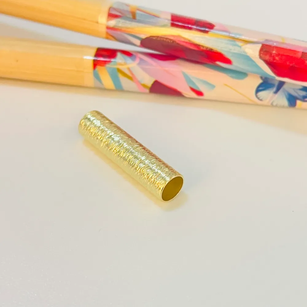 TO09 Tubo Lijado 20 x 5 mm Accesorio Baño Oro 100027