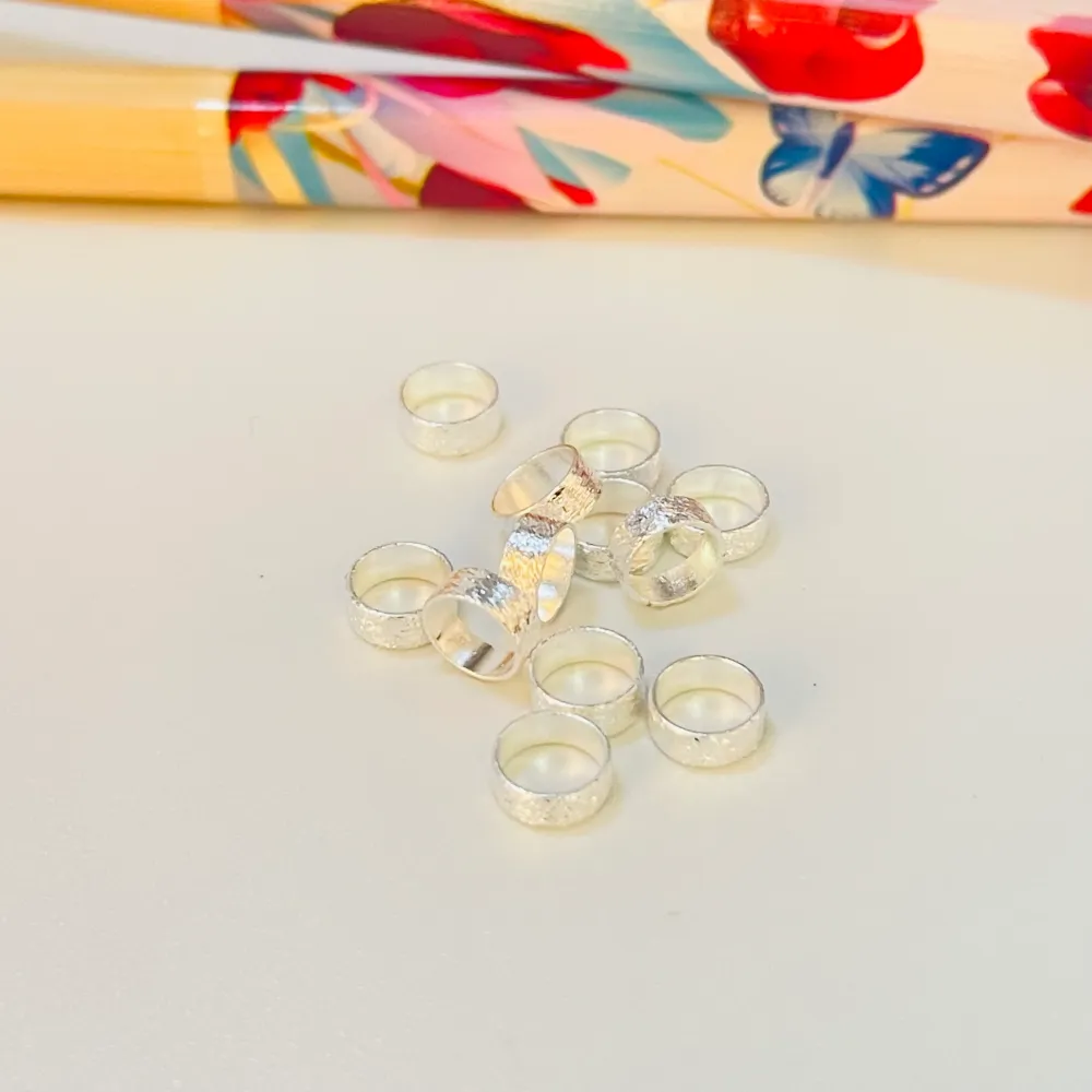 TP10 Tubo Argolla Lijada 5 x 2 mm Accesorio Baño Plata 100027