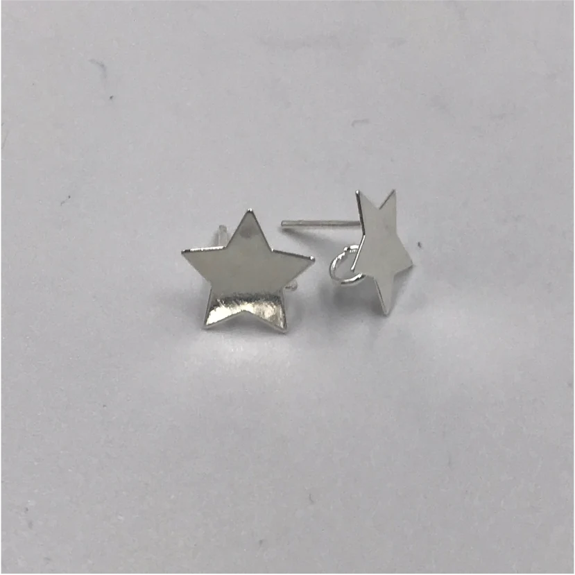BP62 Base Aro Baño Estrella Argolla Posterior Base Aro Baño Plata 100028