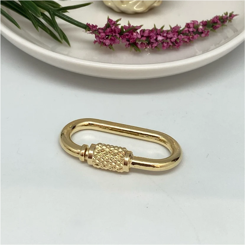 AO94 Broche Rectangular Cierre Rosco Accesorio Baño Oro 100039