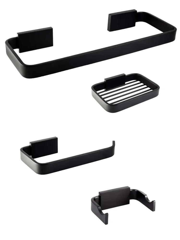 Accesorios Bright negro Mate Juego
