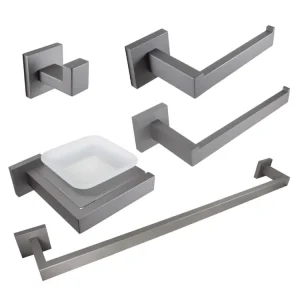 Accesorios para baño Gris Mate