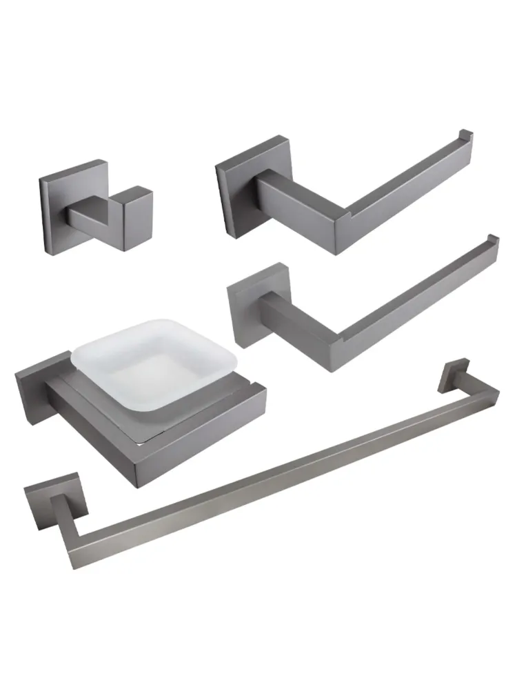 Accesorios para baño Gris Mate