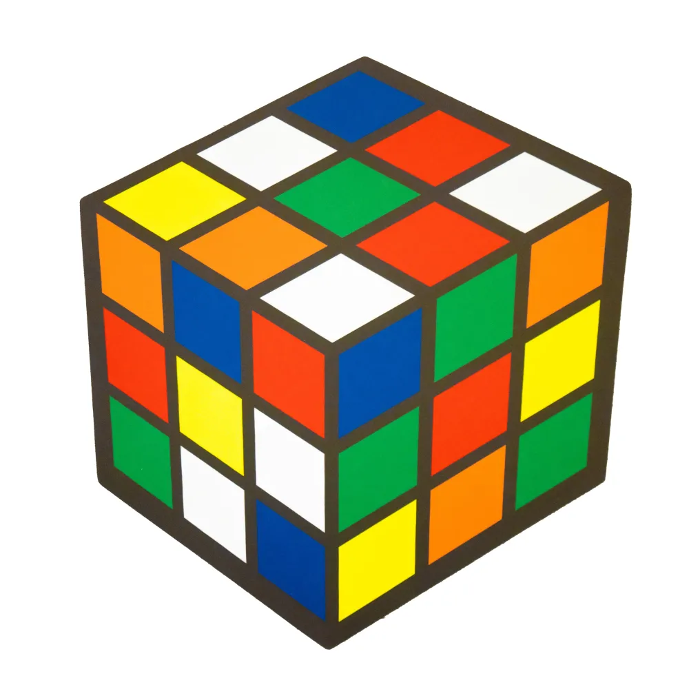 Alfombrilla de baño Cubo de Rubik