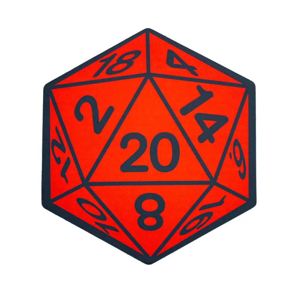 Alfombrilla de baño RPG cubo W20