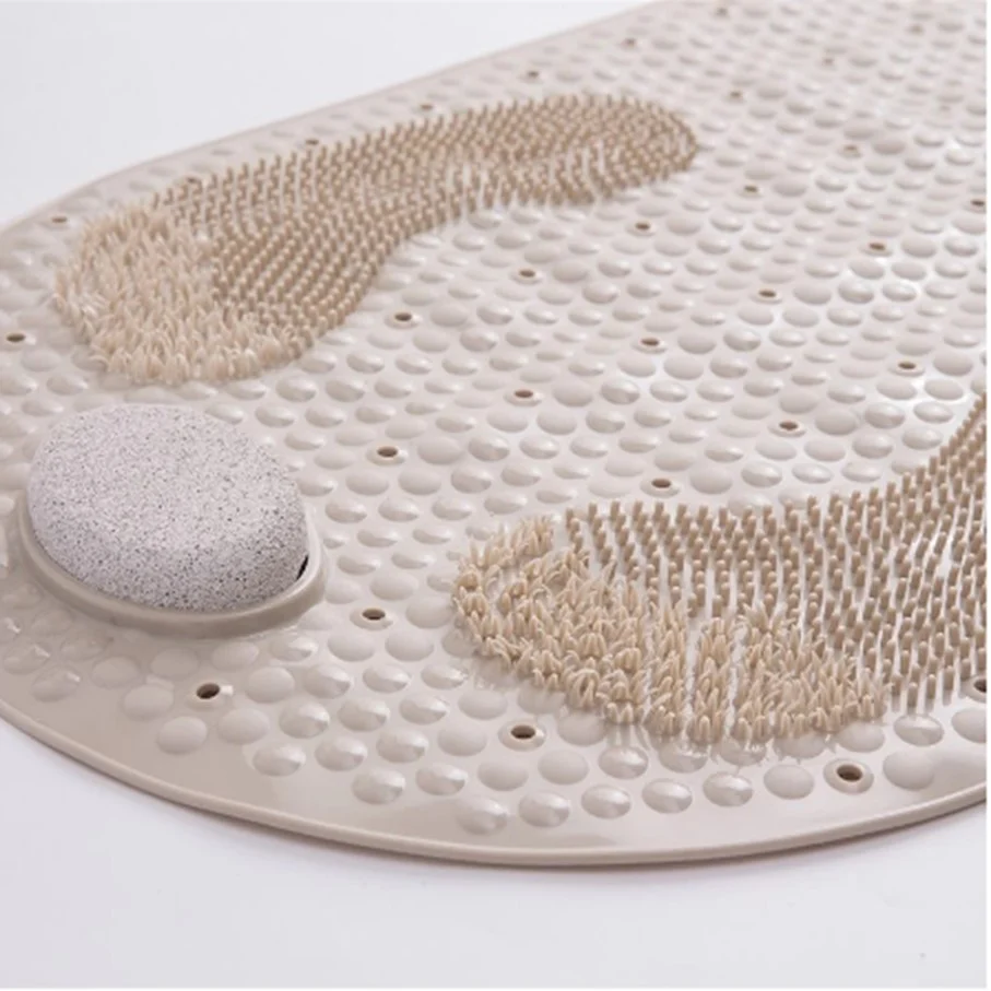 Alfombrilla de Ducha Antideslizante con Piedra 80X40 CM Grey