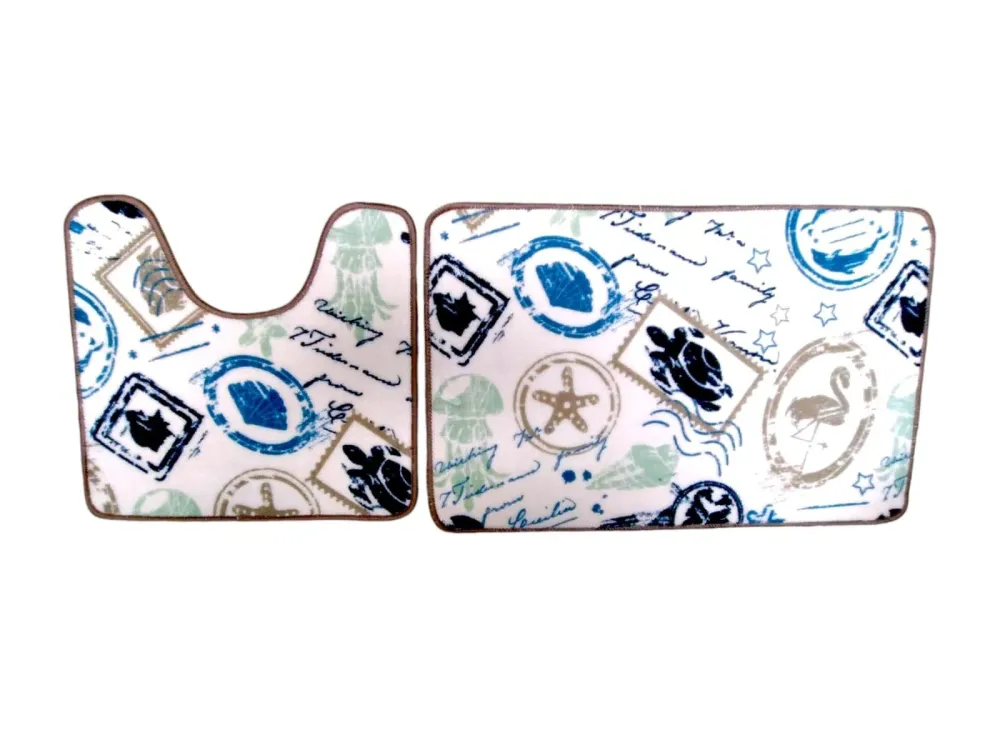 Bath- 2PC Bath Mat Set Island Hopper All Ways 99