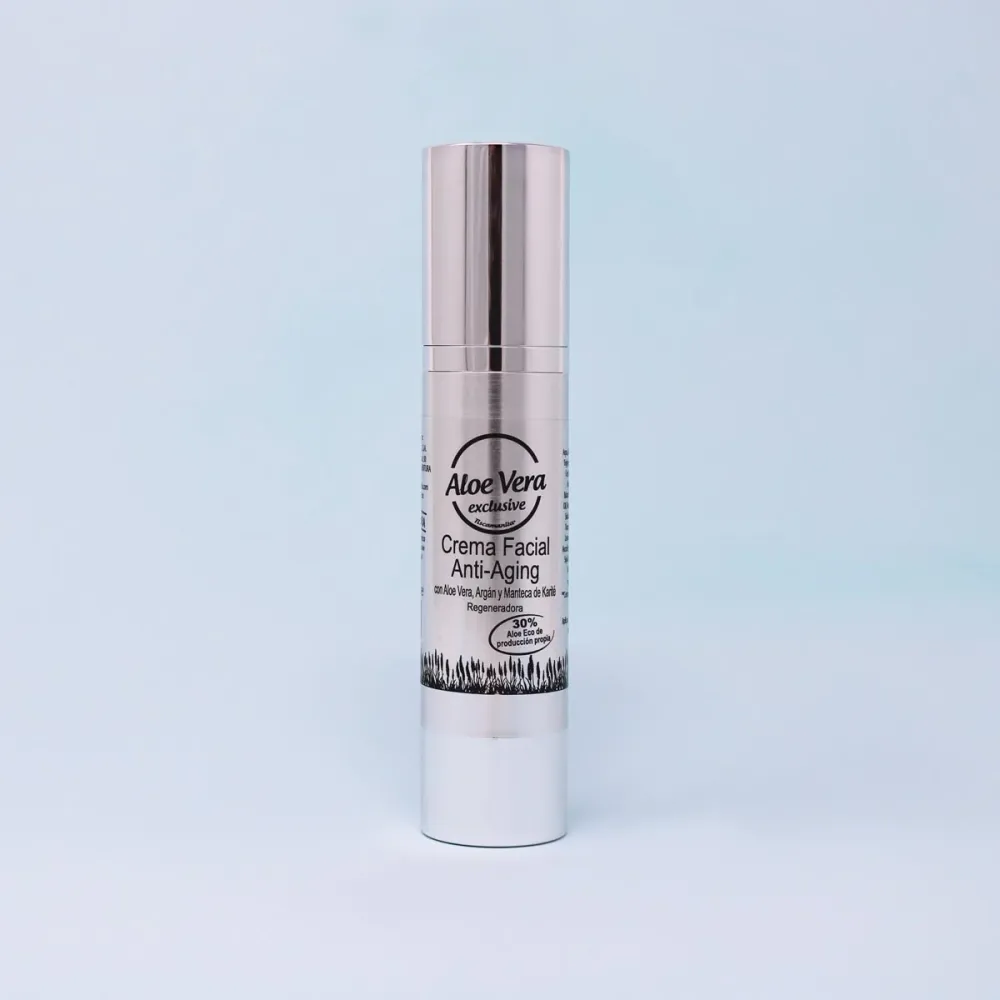 Crema facial Anti-aging con Aloe Vera, argán y manteca de karité, 50ml Aloe exclusive