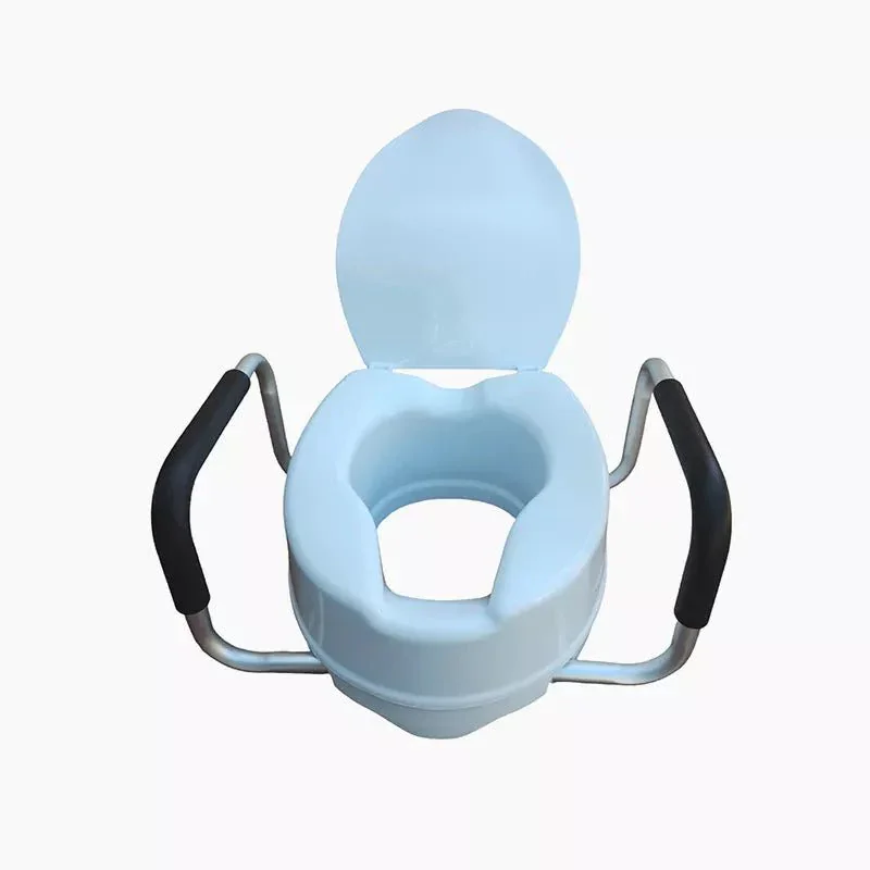 Alza Baño con Apoyabrazos y Tapa – 6” de Altura