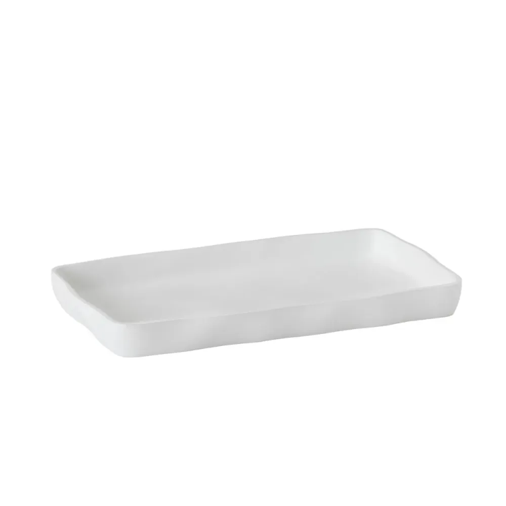 Bandeja de baño blanca de resina Andrea House