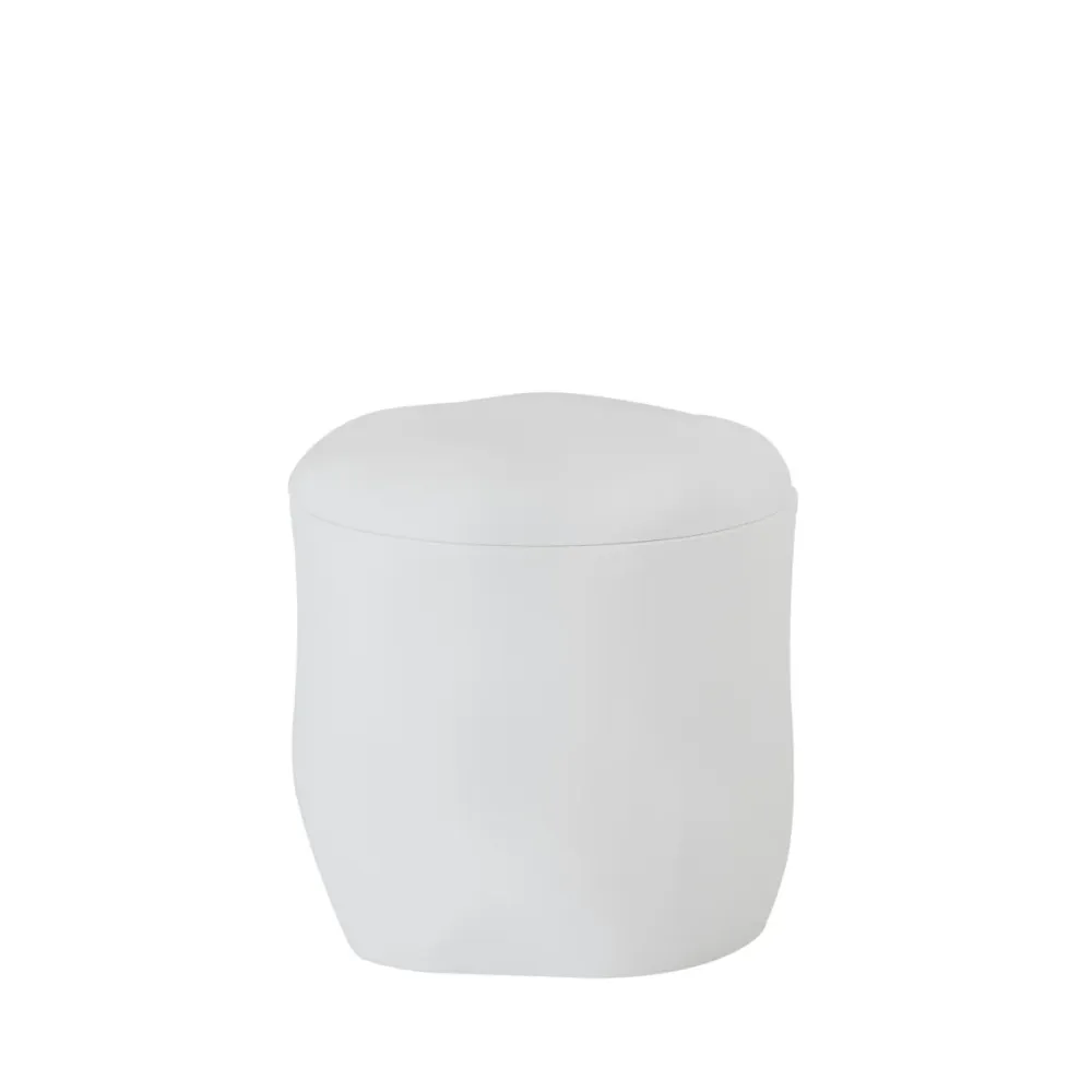 Caja para algodones blanca de resina Andrea House