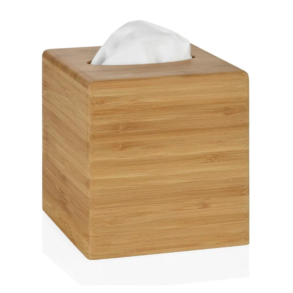 Caja para pañuelos de bambú marrón Andrea House