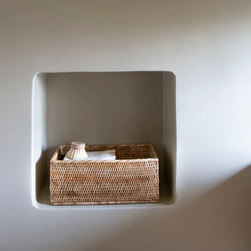 Cesta multiusos para organización de ratán Andrea House