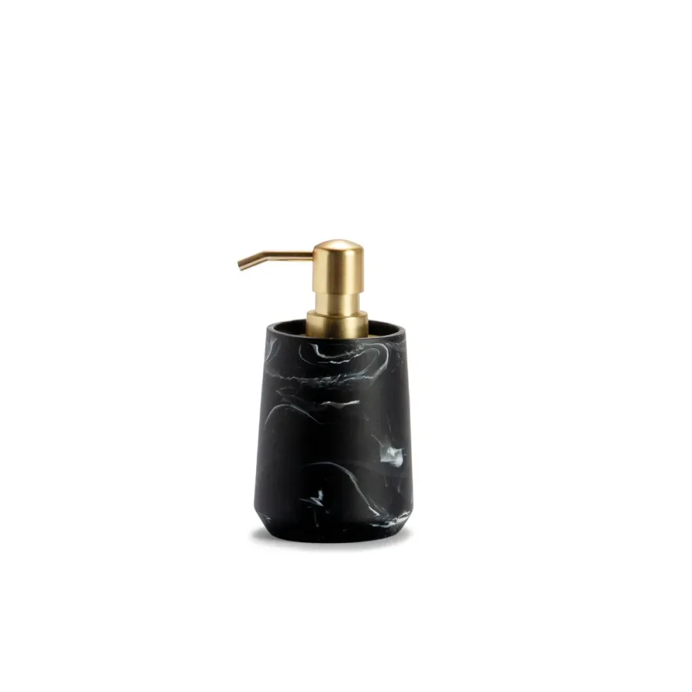 Dispensador de cuarto de baño de mármol clásico negro Andrea House