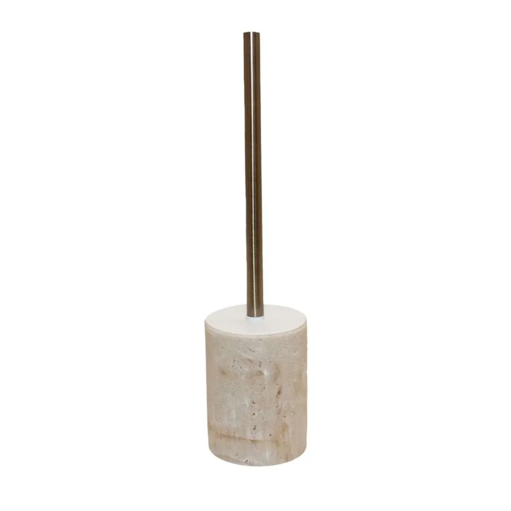 Escobilla de baño beige Pearl Andrea House