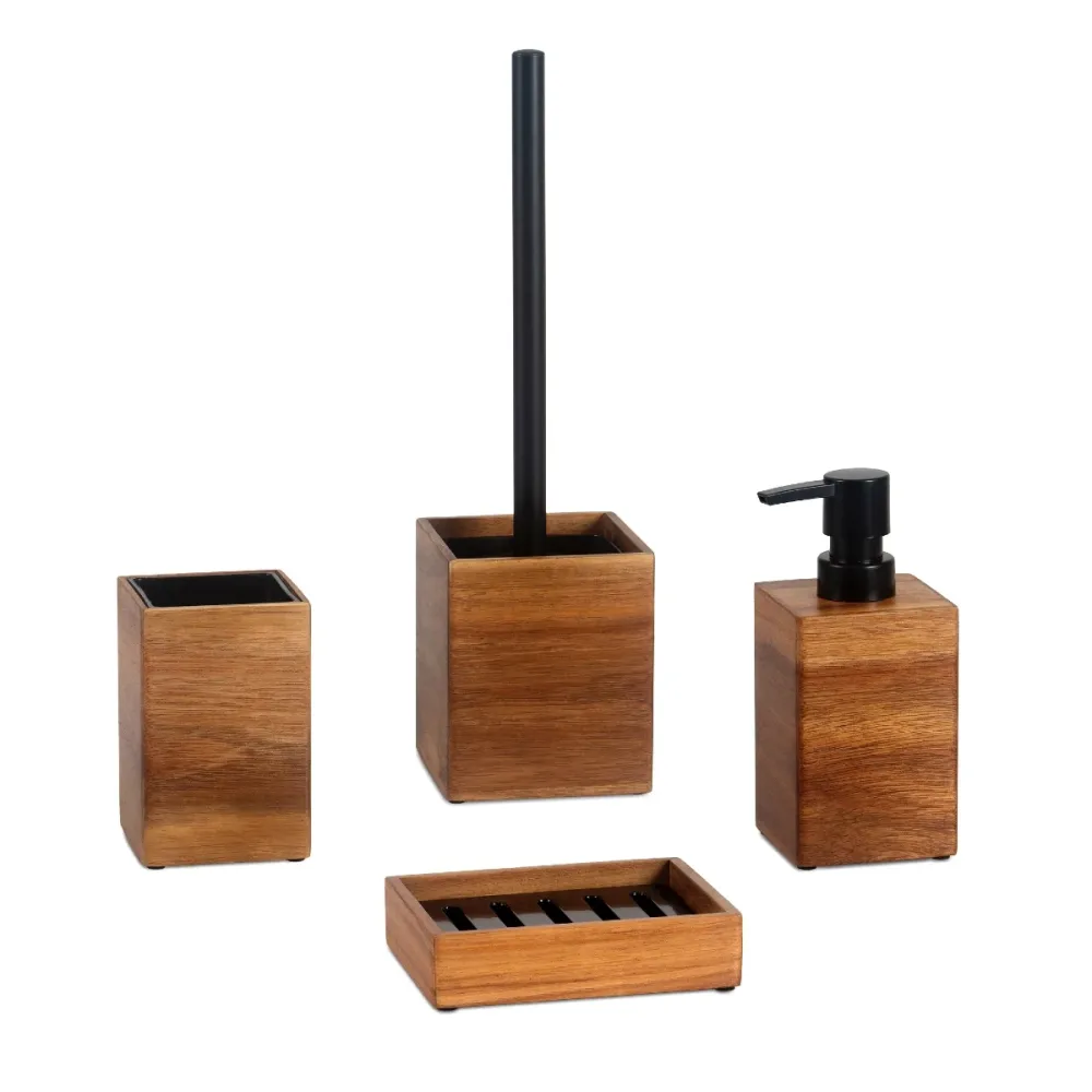 Escobilla de baño de madera natural Andrea House
