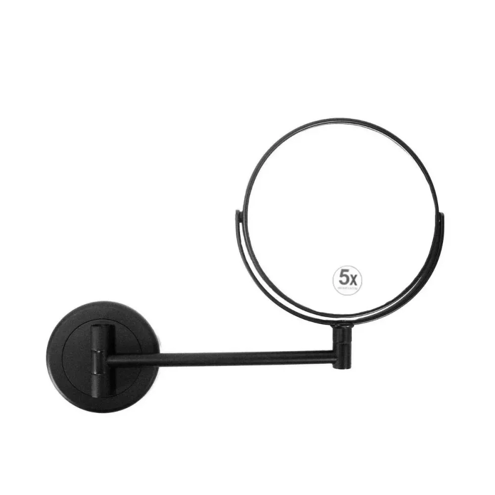 Espejo de aumento negro con brazo extensible Andrea House