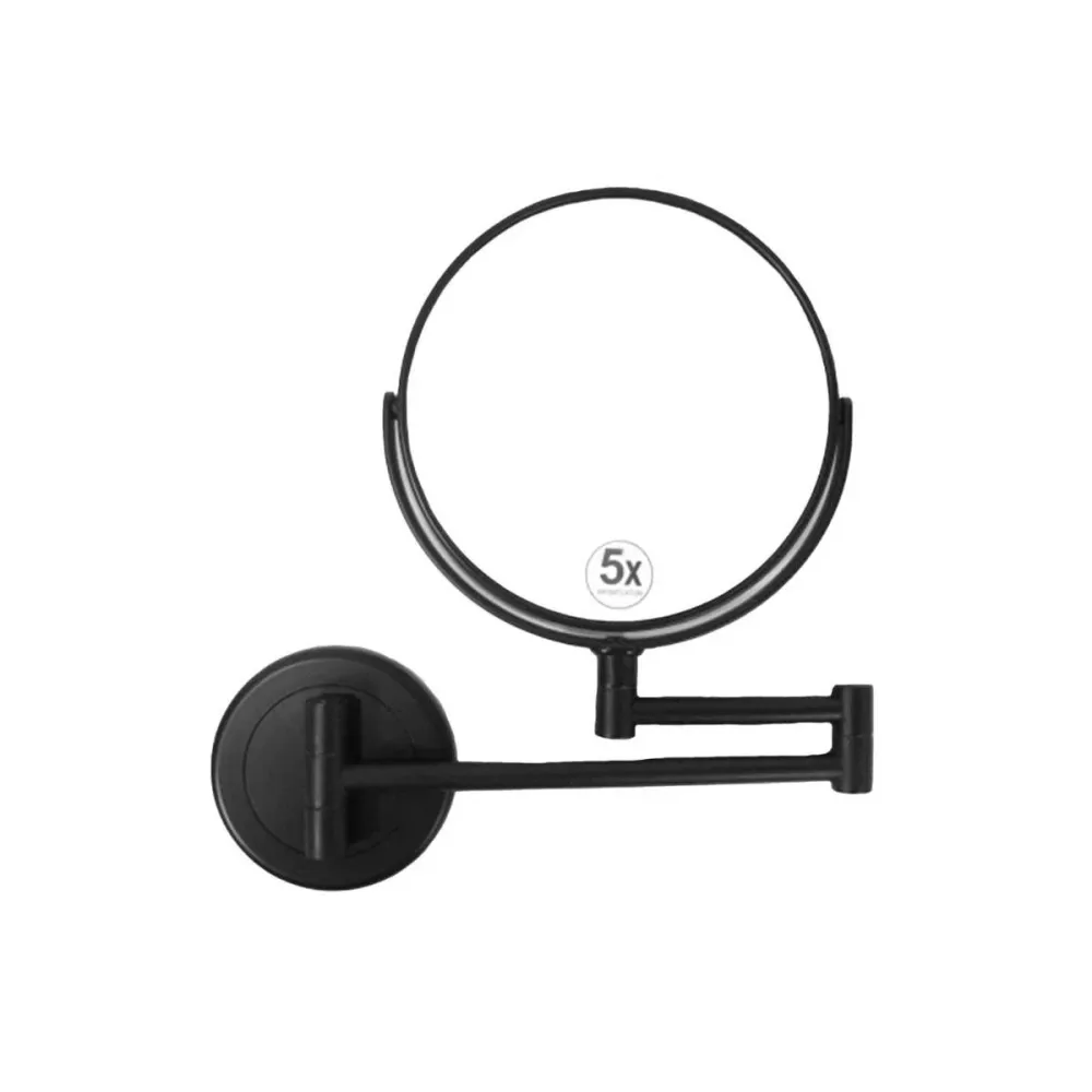 Espejo de aumento negro extensible Andrea House