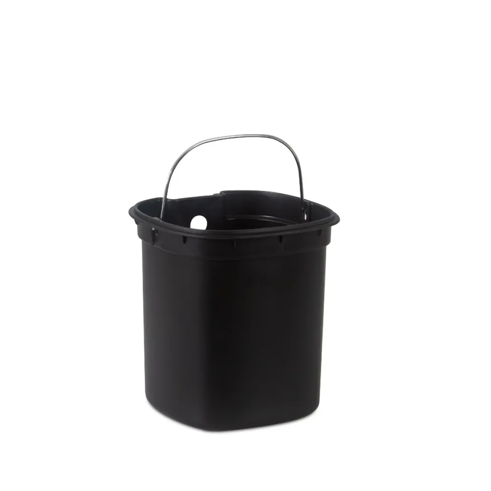 Papelera de pedal metal negro 5L Andrea House