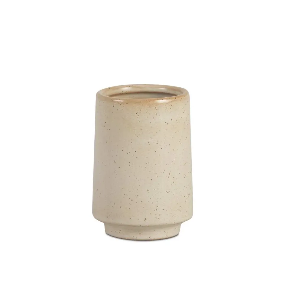 Portacepillos de cerámica beige Kala Andrea House