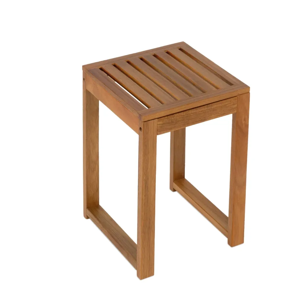 Taburete de baño de madera Andrea House
