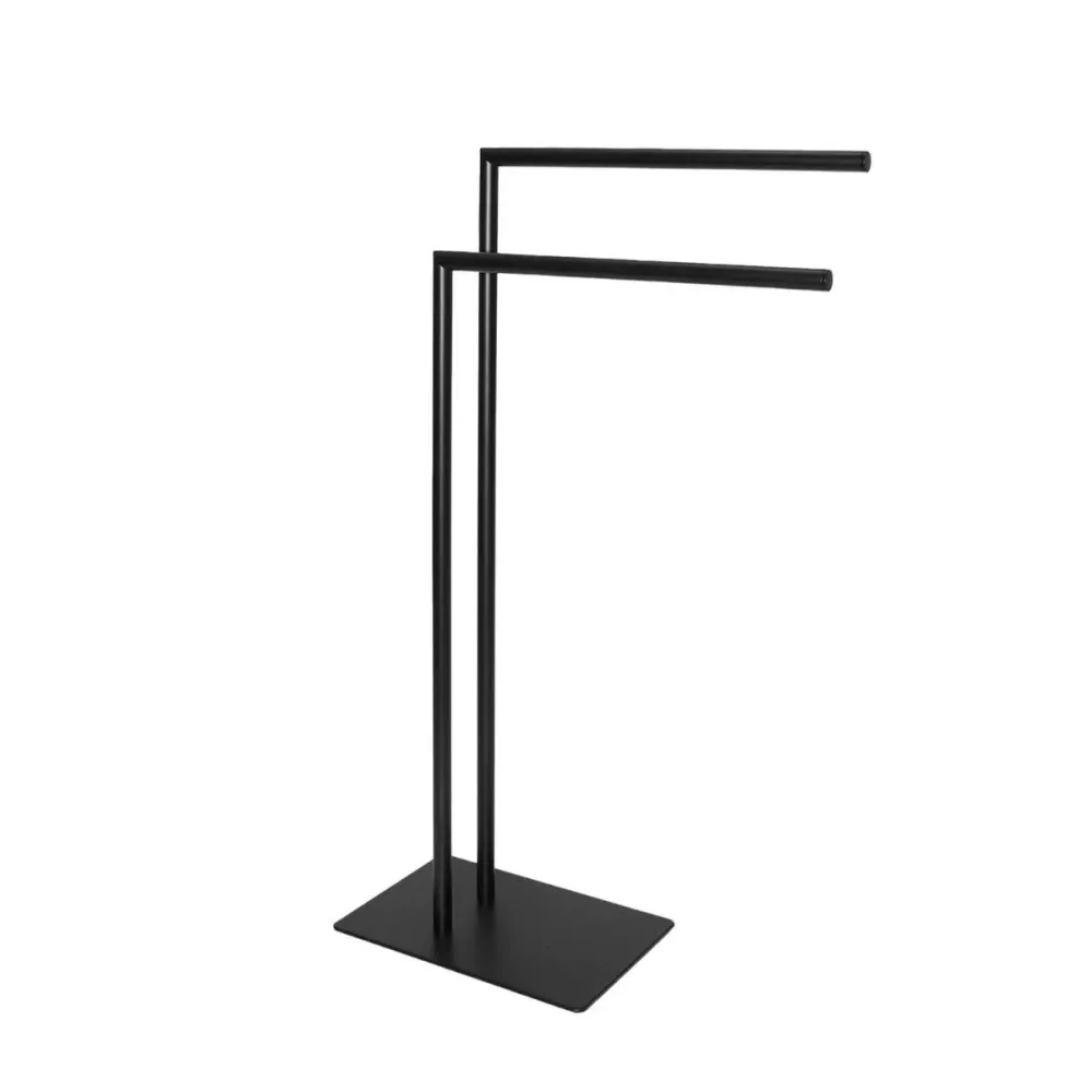 Toallero negro de metal Andrea House