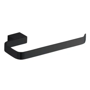 Aro Toallero Negro Metalizado - Aqualia Oriveto