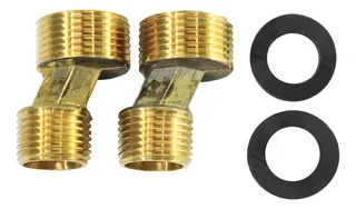 Excentrica para Instalar Valvulas Expuestas 1/2" NPT x 3/4" G Bronce - Aqualia