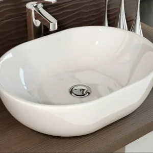 Lavabo Sobre Encimera Porcelana Cerámica MONACO de Art&Bath Ø 48 y 60 cm