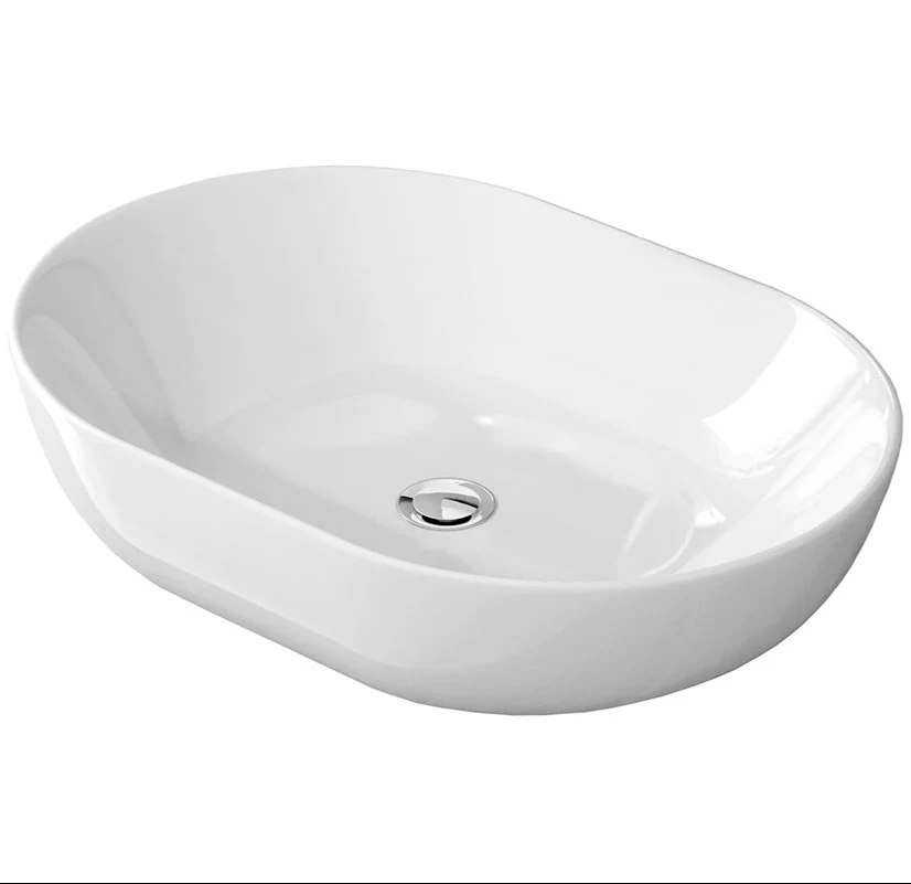 Lavabo Sobre Encimera Porcelana Cerámica MONACO de Art&Bath Ø 48 y 60 cm