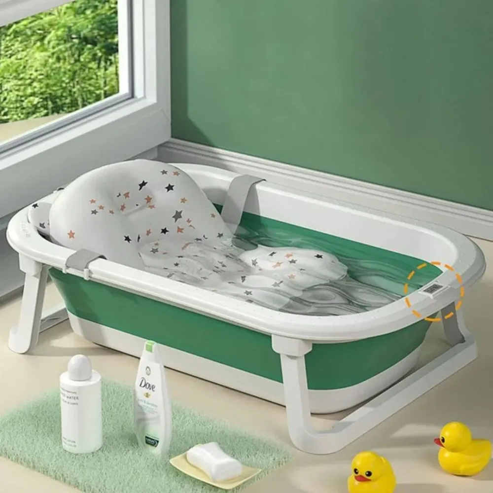 BAÑERA PLEGABLE+ACCESOR 252-100 BABY KAYS Rosado