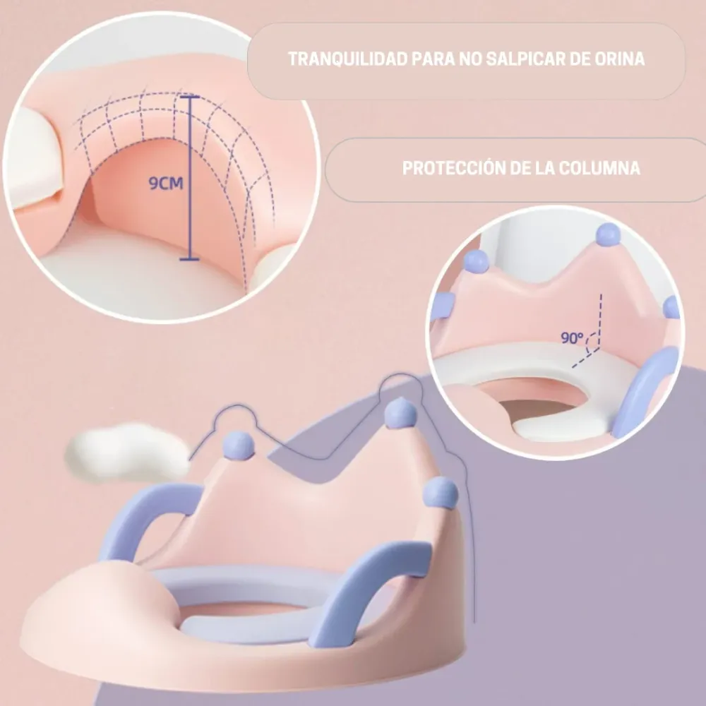 REDUCTOR BAÑO CORONA LYMMY01333 BABY KAYS Rosado